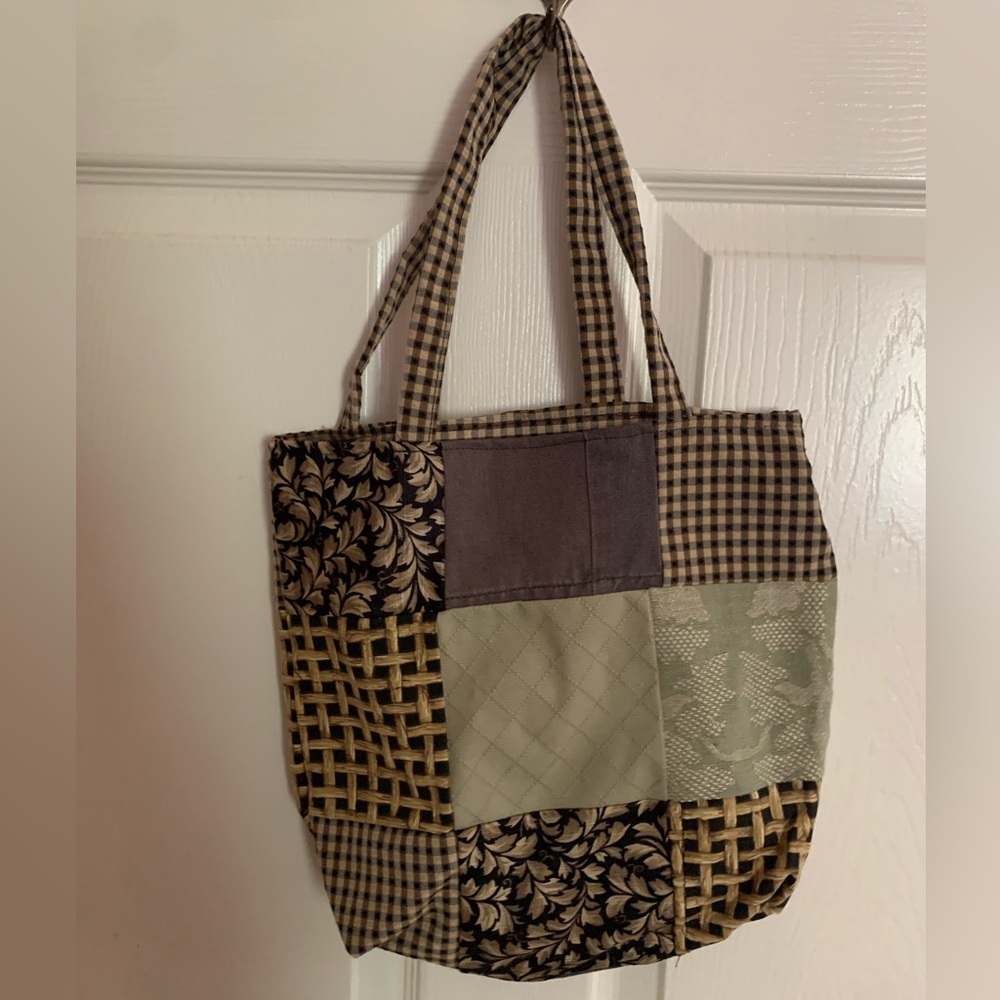 Handmade patchwork tote bag